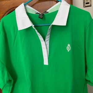 Green shirt sleeve Ralph Lauren top